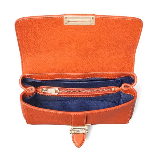 Lottie Bag in Marmalade Pebble from Aspinal of London