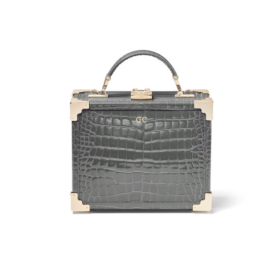 The Trunk in Storm Patent Croc from Aspinal of London