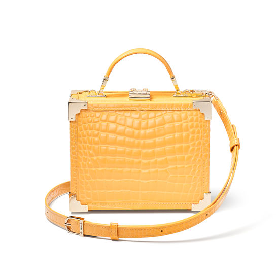 The Trunk in Meadow Patent Croc from Aspinal of London