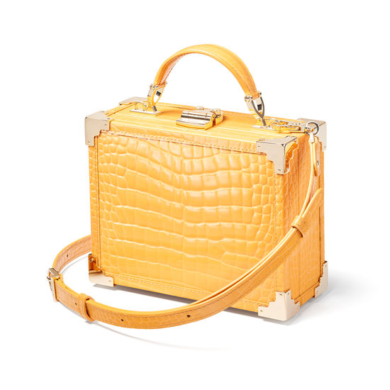 The Trunk in Meadow Patent Croc from Aspinal of London