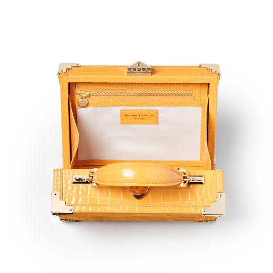 The Trunk in Meadow Patent Croc from Aspinal of London
