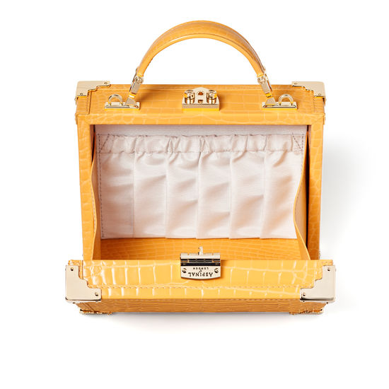 The Trunk in Meadow Patent Croc from Aspinal of London