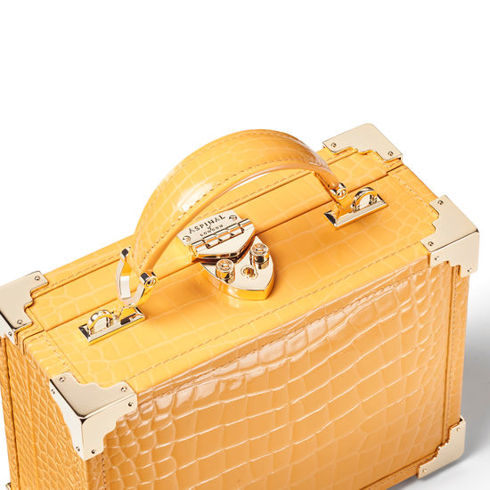 The Trunk in Meadow Patent Croc from Aspinal of London