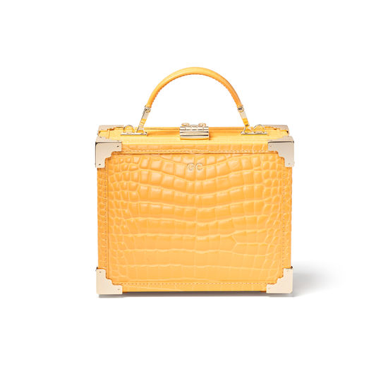 The Trunk in Meadow Patent Croc from Aspinal of London