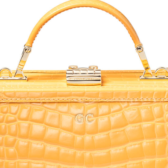 The Trunk in Meadow Patent Croc from Aspinal of London