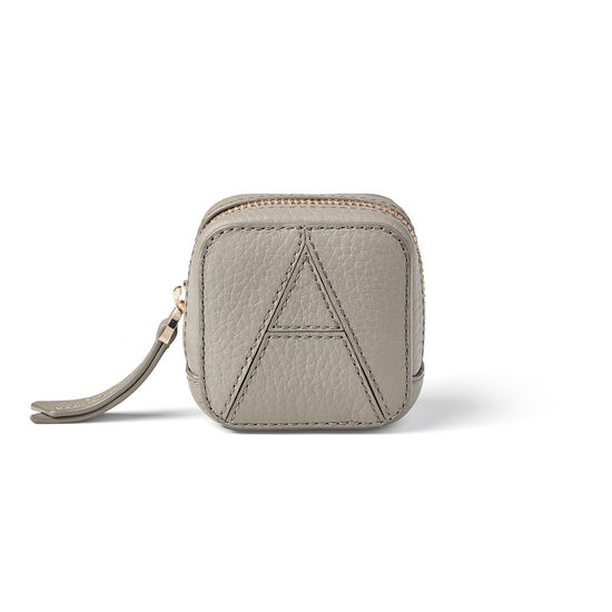 Mini London Case in Warm Grey Pebble from Aspinal of London