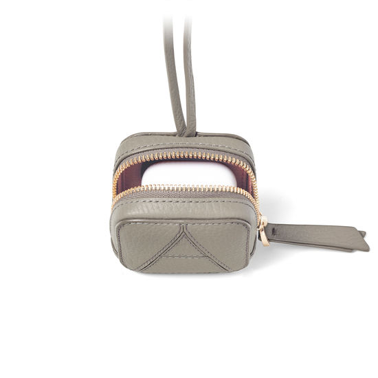 Mini London Case in Warm Grey Pebble from Aspinal of London