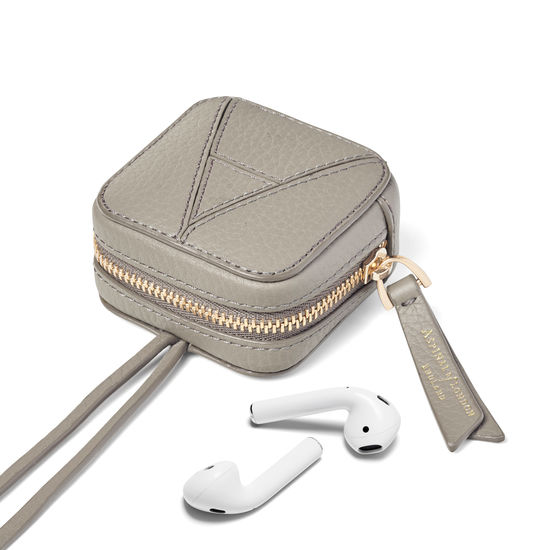 Mini London Case in Warm Grey Pebble from Aspinal of London