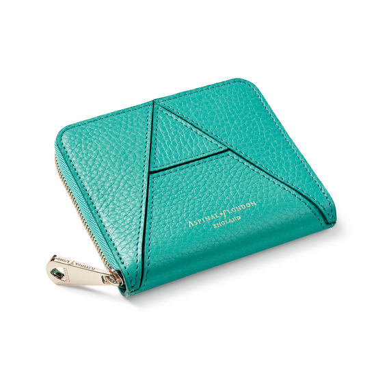 ‘A’ Purse in Chalkhill Blue Pebble from Aspinal of London