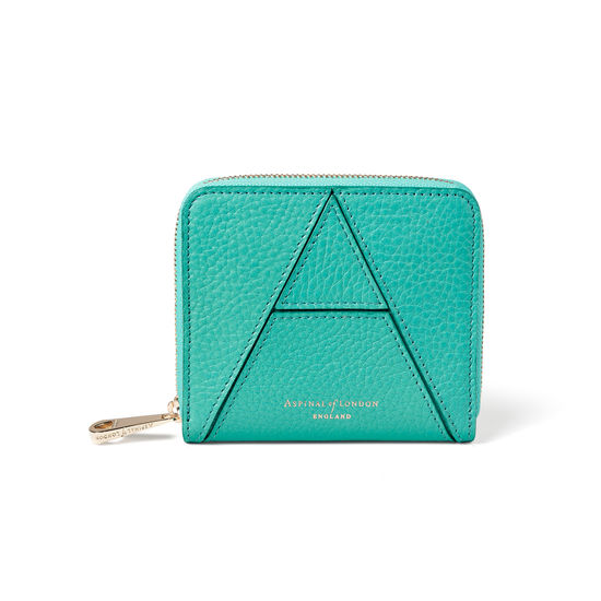 ‘A’ Purse in Chalkhill Blue Pebble from Aspinal of London