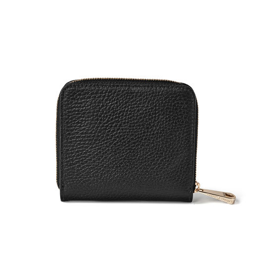 ‘A’ Purse in Black Pebble from Aspinal of London