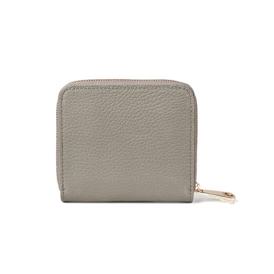 ‘A’ Purse in Warm Grey Pebble from Aspinal of London