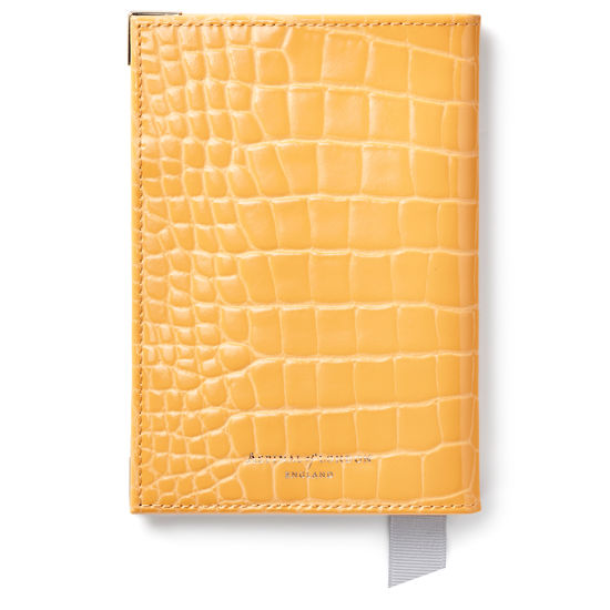 Passport Cover in Meadow Patent Croc from Aspinal of London