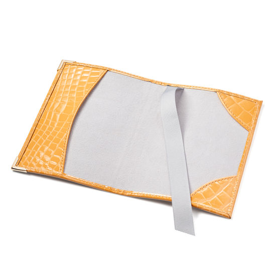Passport Cover in Meadow Patent Croc from Aspinal of London