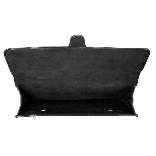 Travel Wallet with Removable Inserts in Black Saffiano from Aspinal of London