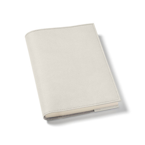 A5 Vegan Refillable Journal in Ivory Apple Skin™ from Aspinal of London