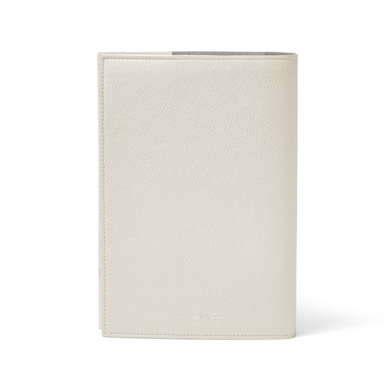 A5 Vegan Refillable Journal in Ivory Apple Skin™ from Aspinal of London