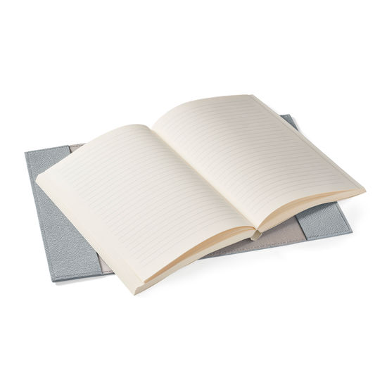 A5 Vegan Refillable Journal in Dark Grey AppleSkin™ from Aspinal of London