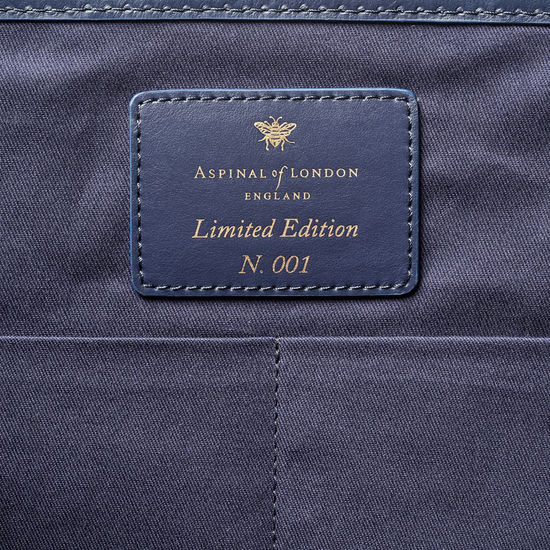Henley Tote in Navy Canvas from Aspinal of London