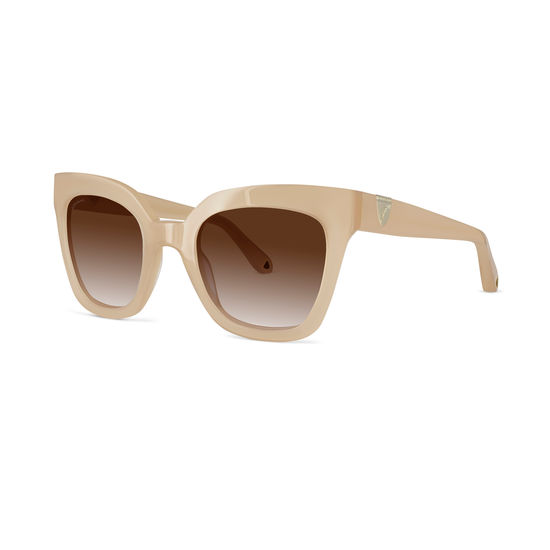Riviera Sunglasses in Nude Acetate from Aspinal of London