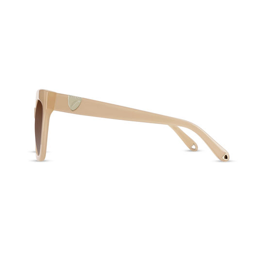 Riviera Sunglasses in Nude Acetate from Aspinal of London