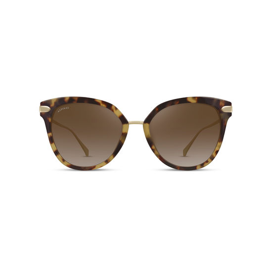 Cap Ferrat Sunglasses in Tortoiseshell Acetate & Gold from Aspinal of London