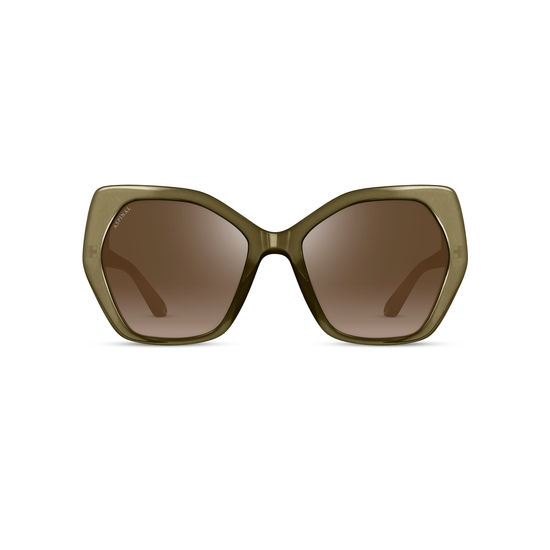 Sorrento Sunglasses in Olivine Acetate from Aspinal of London