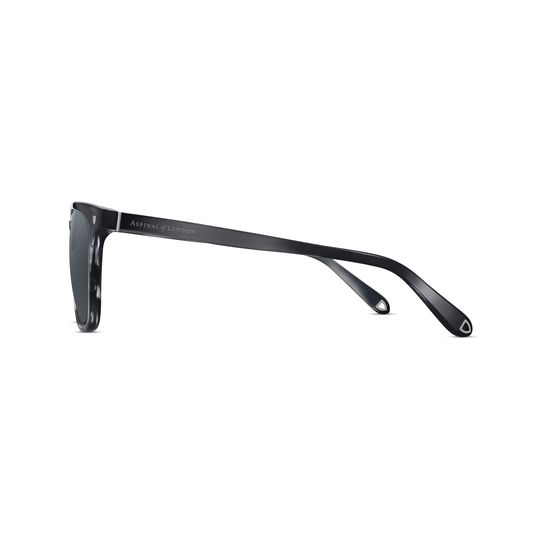 Biarritz Sunglasses in Obsidian Acetate from Aspinal of London