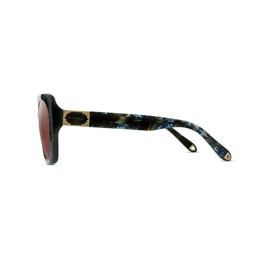 Ladies’ Palermo Sunglasses in Blue Opal Acetate from Aspinal of London
