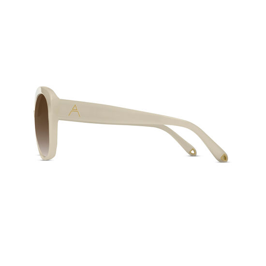 Monaco Sunglasses in Ivory Acetate from Aspinal of London