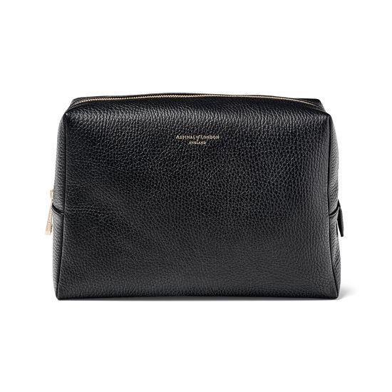 Large London Case in Black Pebble from Aspinal of London