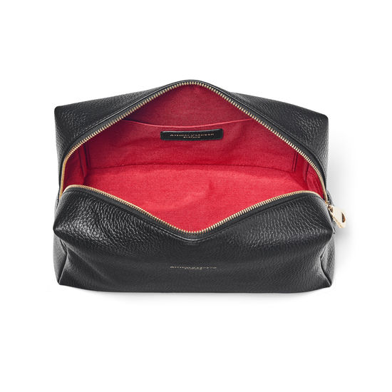 Large London Case in Black Pebble from Aspinal of London