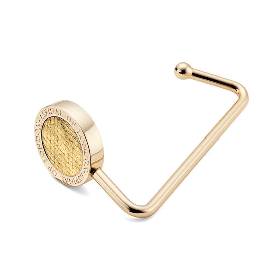 Aspinal Handbag Hook in Gold Sparkle from Aspinal of London