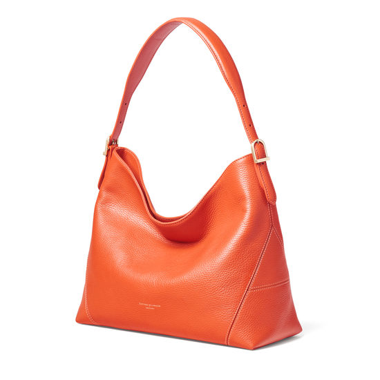 Aspinal Hobo Bag in Marmalade Pebble from Aspinal of London