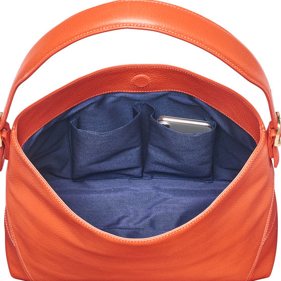 Aspinal Hobo Bag in Marmalade Pebble from Aspinal of London