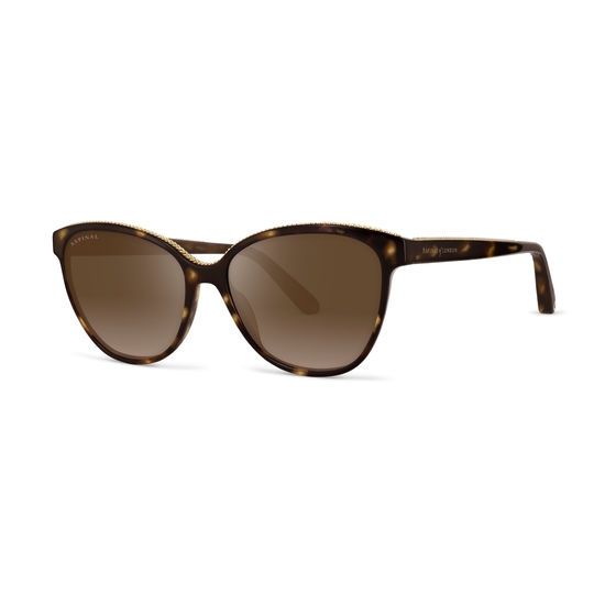 Florence Sunglasses in Tortoiseshell Acetate from Aspinal of London
