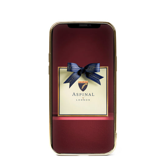 iPhone 12 / 12 Pro Case in Storm Patent Croc from Aspinal of London