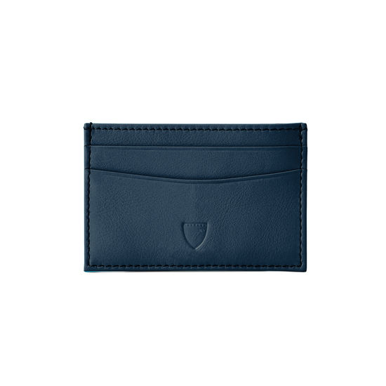 Slim Credit Card Case in Smooth Navy from Aspinal of London