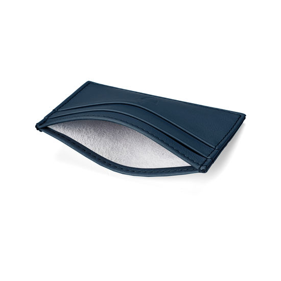Slim Credit Card Case in Smooth Navy from Aspinal of London