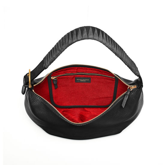 Alice Hobo in Black Pebble from Aspinal of London
