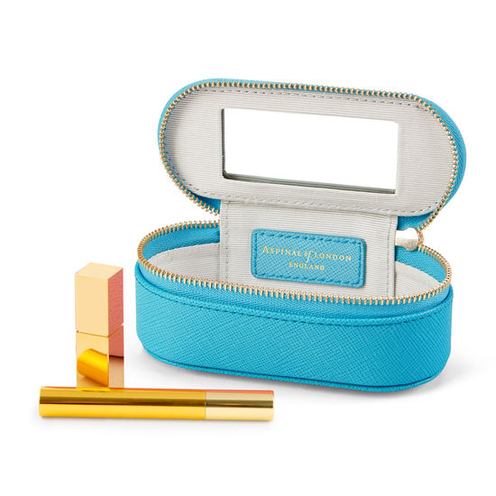 Handbag Tidy All in Bright Blue Saffiano from Aspinal of London