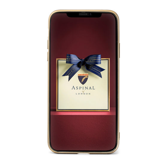 iPhone 11 Pro Max Case in Deep Shine Black Croc from Aspinal of London