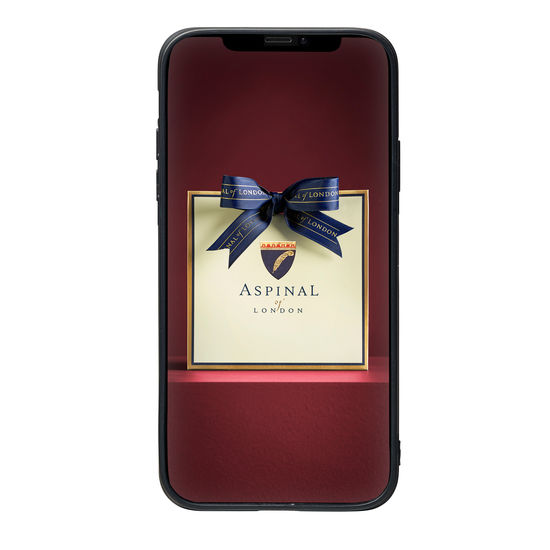 iPhone 12 Pro Max Case in Deep Shine Amazon Brown Croc from Aspinal of London