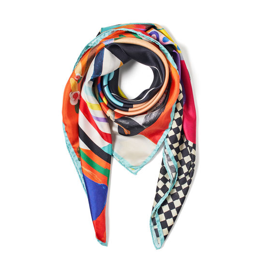 Aspinal x Kojo Marfo - Object of Worship Silk Scarf from Aspinal of London