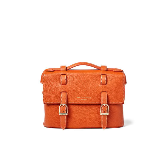 Sasha Satchel in Marmalade Pebble from Aspinal of London
