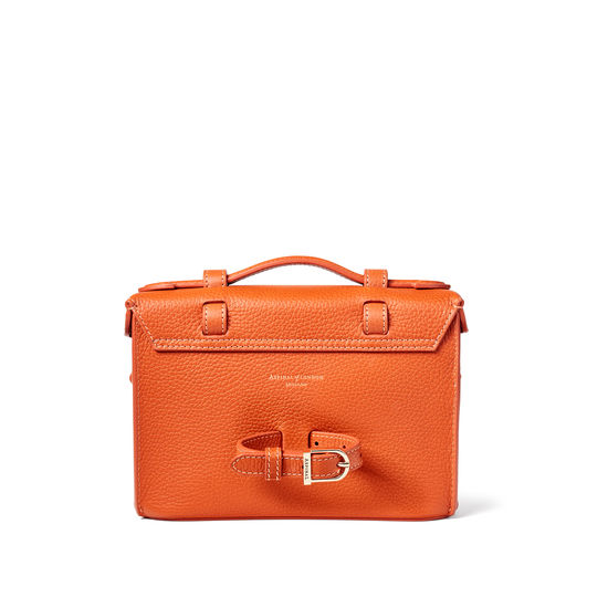 Sasha Satchel in Marmalade Pebble from Aspinal of London