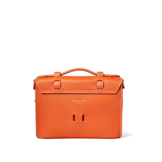 Sasha Satchel in Marmalade Pebble from Aspinal of London