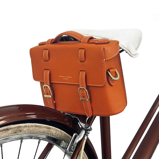 Sasha Satchel in Marmalade Pebble from Aspinal of London