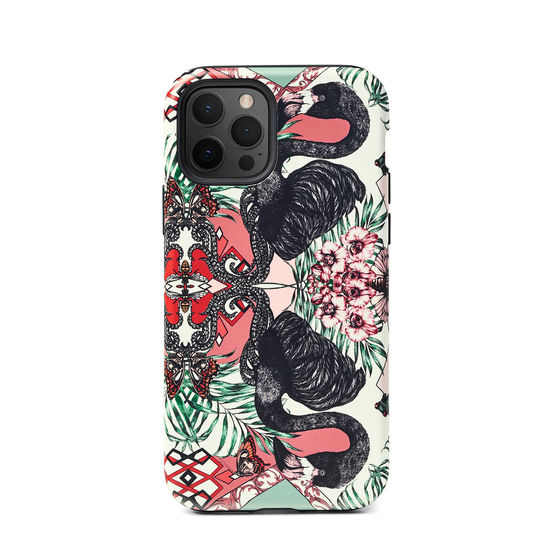 Emily Carter iPhone 12/12 Pro Case - Flamingo from Aspinal of London