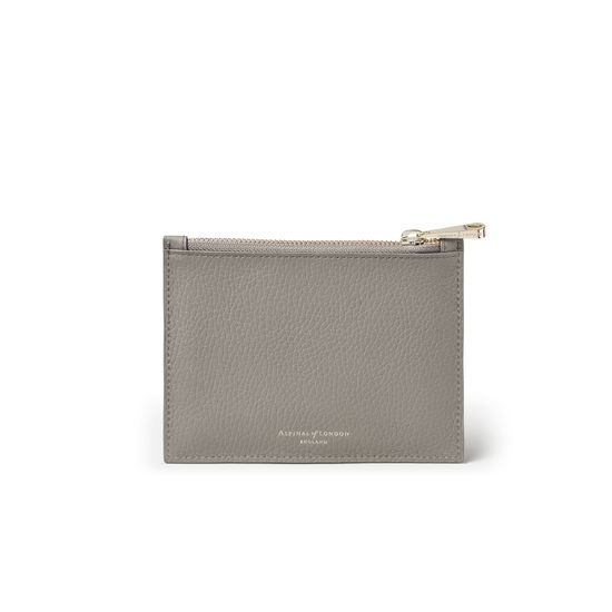 Small Essential 'A' Pouch in Warm Grey Pebble from Aspinal of London